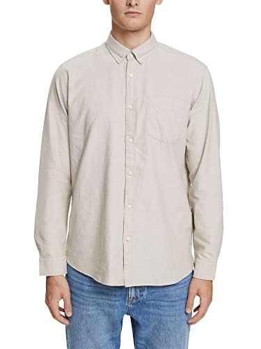 ESPRIT Męska koszula 992EE2F302 z kołnierzykiem typu button-down, 265/PALE khaki, XXL