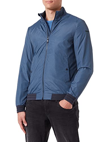 Geox Męska kurtka M Vincit, Light Blue/Dark Blue, 48