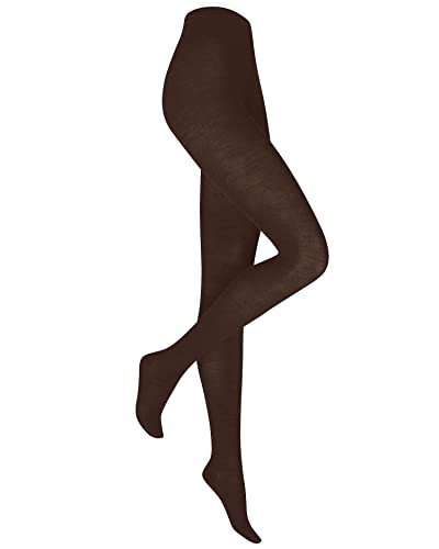 KUNERT Damskie rajstopy Soft Wool Cotton Sh, ciemnobrązowy (darkbrown), 36-38