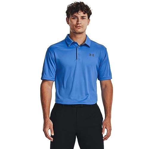 Under Armour Męska koszulka polo Tech Golf, (469) Woda/szary smoła, M-L