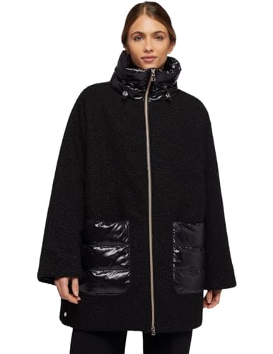 Geox Damska kurtka W Calithe, czarny/czarny, 46