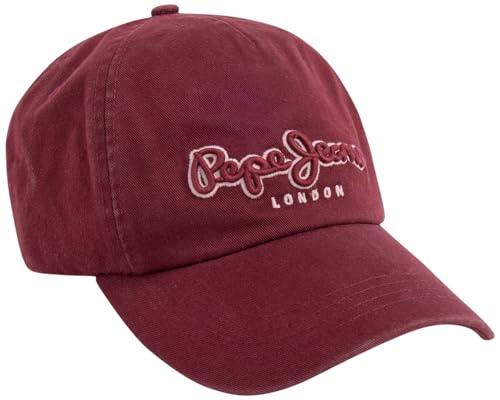 Pepe Jeans Czapka z daszkiem Teba damska, Czerwony (bordowy), Rozmiar uniwersalny