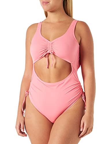 KENDALL & KYLIE Damski jednoczęściowy kostium kąpielowy, różowy (Rose Pink), L