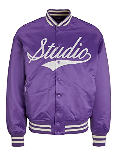 Jack & Jones Jorstudio męska kurtka bomberka, Głęboka lawenda, M
