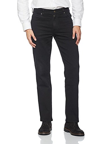 Wrangler Regular Fit Camel Spodnie męskie, Czarny (czarny), 36W / 32L