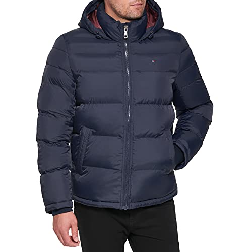 Tommy Hilfiger Męska Kurtka Puchowa, Granatowy, 3XL