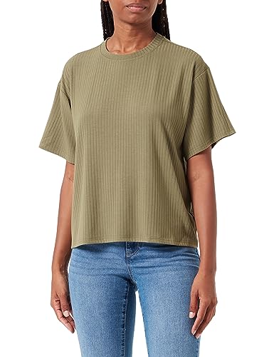 PIECES Damska koszulka Pckylie Ss Oversized Tee Noos, Deep Lichen Green, XS