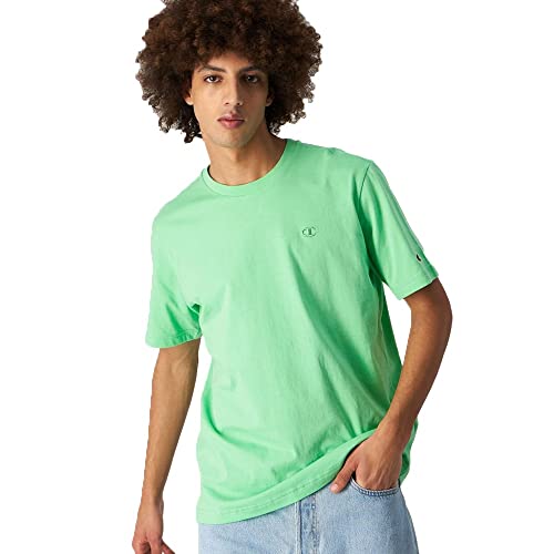 Champion Męski t-shirt Rochester 1919 z logo C, Crewneck S-s, miętowo-zielony (Sgb), XL, miętowa zieleń (Sgb), XL