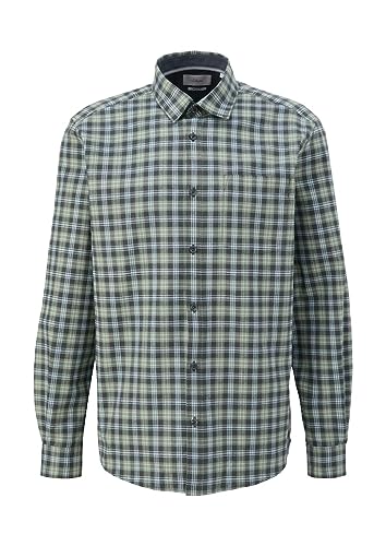 s.Oliver męska koszula z długim rękawem, Regular Fit Green, M, zielony, M