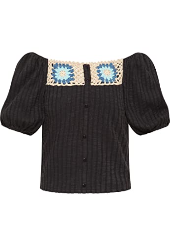 myMo Damski top z dzianiny, czarny, XL