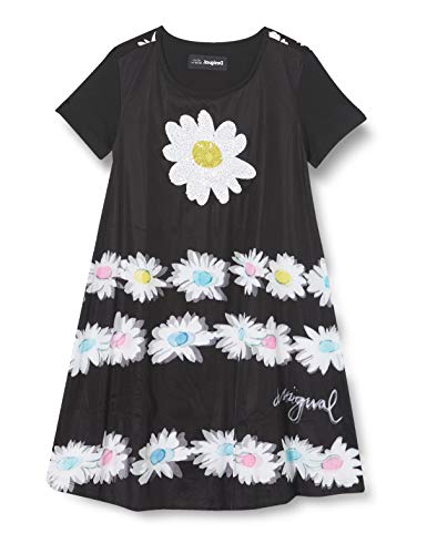 Desigual Dziewczęca sukienka Vest_Bruna Casual Dress, czarny
