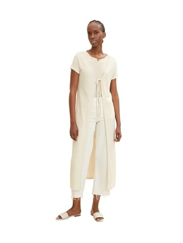 TOM TAILOR Denim Damski kardigan kardigan 1031904, 10354 - Soft Beige Solid, XS