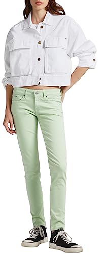 Pepe Jeans Spodnie damskie Soho, zielone, 32 W/32 L, Zielony (zielononiebieski), 32W / 32L