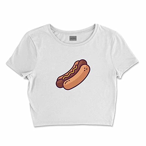 Bona Basics, Damski T-shirt basic, z nadrukiem cyfrowym, 100 bawełny, biały, swobodny, damski top, rozmiar: M, biały, M