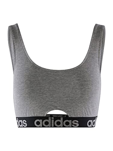 Adidas Sports Underwear Damski Biustonosz z Okrągłym Dekoltem, Szary, XXL