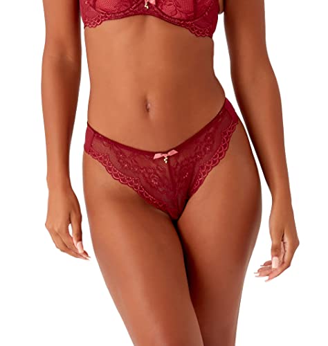 Gossard Damskie majtki Superboost koronkowe stringi, żurawina/sorbet malinowy, S, Sorbet żurawinowy/malinowy