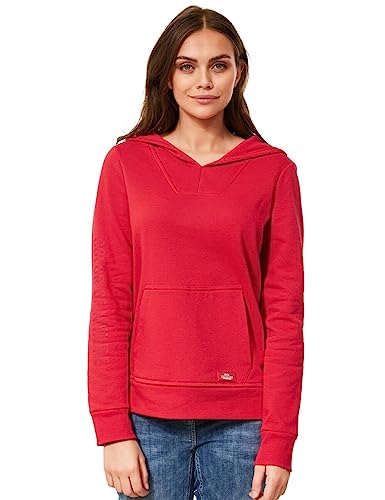 Cecil Damska bluza z kapturem B301999, Strong Red, XXL, Strong Red, XXL