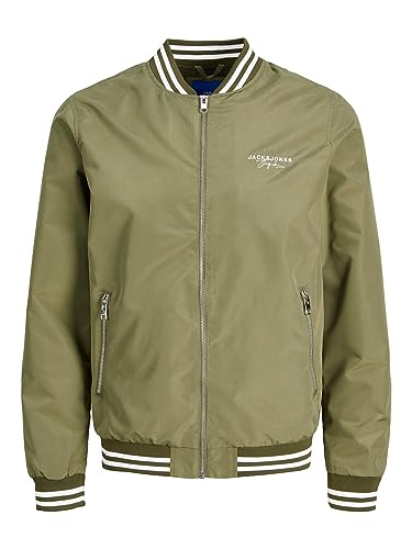 JACK & JONES Męska kurtka bomberka Jorsplash Rush Bomberka, Dusty Olive, L, Dusty Olive