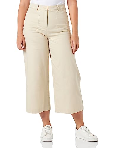 Sisley Spodnie damskie 4iullf02x, beżowe 14z, 12, Beżowy 14Z, 64