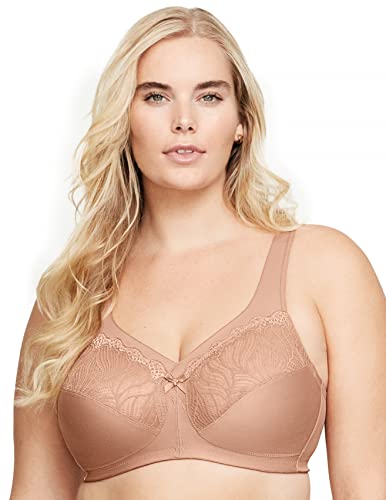 Glamorise Biustonosz damski Full Coverage Magiclift Natural Support Biustonosz bez napięcia #1010 (1 zestaw), Kawiarnia, 105D, Kawiarnia, 105D