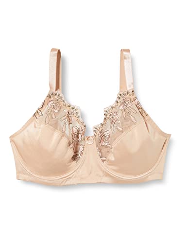 FM London Luksusowy biustonosz z fiszbinami, Stanik Kobiety, CIELISTY, 80D