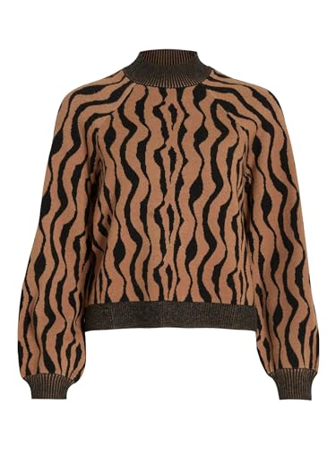 Viril L/S Swirl Knit Top/Ka, czarny, XS