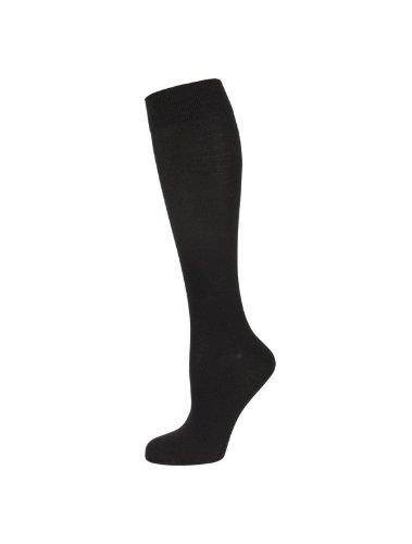 Only the Skarpety damskie 495942 / Damskie bambusowe knee, czarne (czarne 940), 39-42, opakowanie 3 szt, Czarny (Schwarz (Schwarz 940)), 39-42 EU