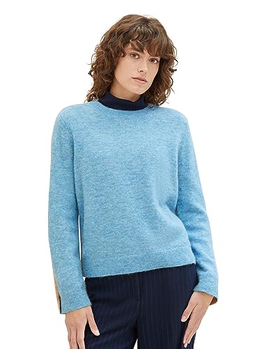 TOM TAILOR Sweter damski, 12391 – jasny niebieski melanż, XS