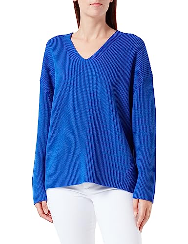 BOSS Damska bluza z dzianiny, Open Blue, L