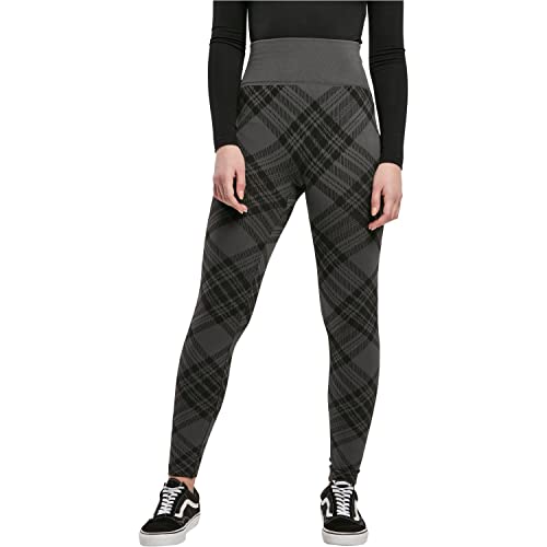 Urban Classics Ladies Seamless Heritage Legginsy damskie, luźne, slim fit, z poliestru i elastanu, dostępne w wielu kolorach, rozmiary S-XL, Kontrola asfaltu, S-M