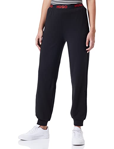 HUGO Damskie spodnie sportowe z logo, czarny (Black1), L