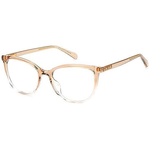 Fossil FOS 7144/G okulary, kryształowy beżowy, 54 damskie, Kryształ Beżowy, 54