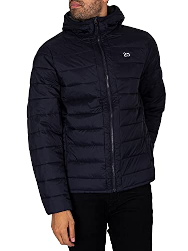 Lee Męska kurtka Light Puffer, czarny, S