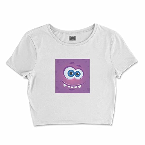 Bona Basics, Damski T-shirt basic, z nadrukiem cyfrowym, 100 bawełny, biały, swobodny, damski top, rozmiar: XL, biały, XL