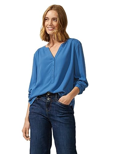 Street One Damska bluzka z wiskozy, Dahlia Blue, 34