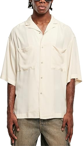 Urban Classics Męska koszula oversized Resort, oversized Resort, dostępna w wielu różnych kolorach, rozmiary S-5XL, Whitesand, 5XL
