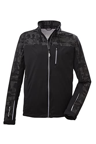 Killtec Męska kurtka softshell ze stójką, pakowana KOS 31 MN SFTSHLL JCKT, czarna, L, 38300-000