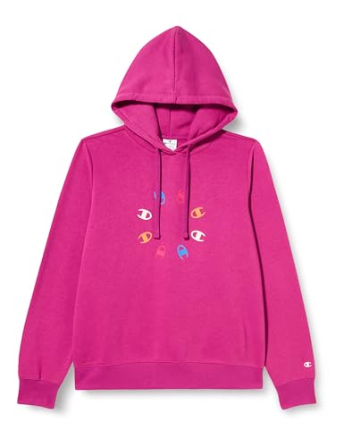 Champion Legacy Graphic Shop W-Light Powerblend Fleece Damska bluza z kapturem, Ciemny różowy, S