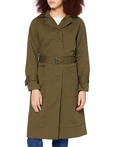 United Colors of Benetton Damska kurtka przeciwdeszczowa Spolverino, Burnt Olive 22y, 46