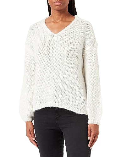 Bestseller A/S Damski sweter VMADA LS V-Neck GA NOOS, Snow White, XL, Snow White, XL