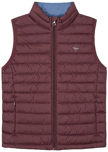 Hackett London Kamizelka chłopięca Essential, Czerwony (kasztanowy), 7 Lat