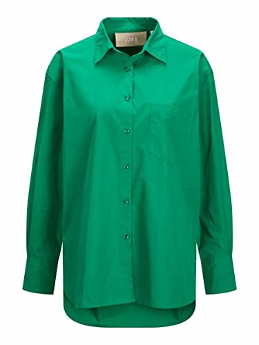 JJXX koszula damska JXJamie Relaxed Popeline, Jolly Green, XL