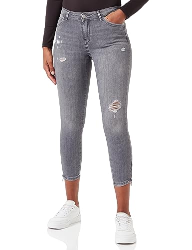 ONLY Onlkendell Reg Sk Zip ANK des Box Skinny-fit dżinsy damskie, szary denim, 31W / 34L