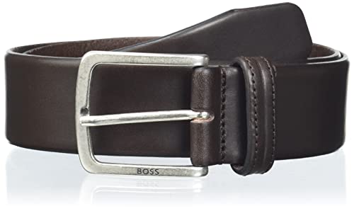 BOSS mężczyźni Jor-n_sz40 Pasek, Ciemny brązowy202, 105 cm