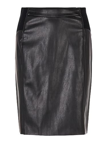 VERO MODA Damska spódnica z wysokim stanem, czarny, XXL