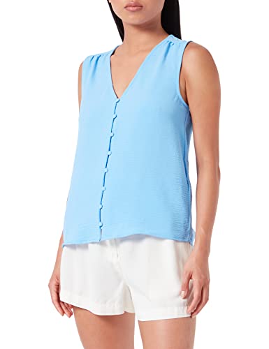 ONLY Women's ONLMETTE SL Button DOWN WVN Top, All Aboard, XS