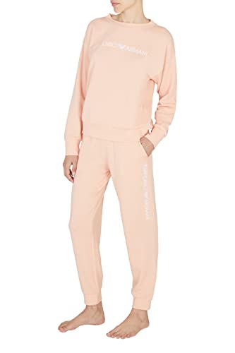 Emporio Armani Iconic Terry bluza damska, morela, L