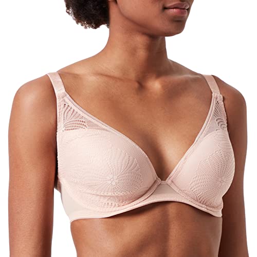 Wonderbra Fabulous Feel wyściełany trójkątny biustonosz damski, Różowy (Nude Rose 09z), 75F