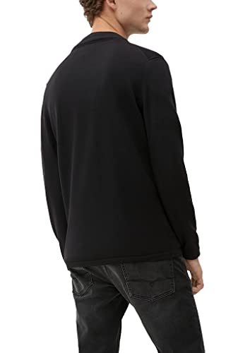 s.Oliver Męska kurtka z dzianiny z długim rękawem, szara/czarna, 3XL, szary/czarny, 3XL