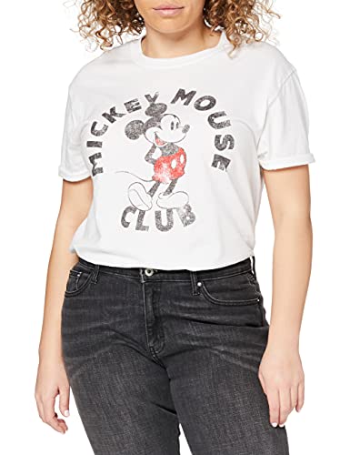 Disney damska koszulka z myszką Mickey, biały, XL